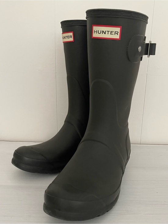 Hunter Shoes - HUNTER Original Short Boots Matte Black Size 8